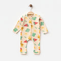 Little Giraffe %100 Pamuklu Manşetsiz Bebek Tulum | 3-6-9 Ay