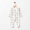 Little Rabbit %100 Pamuklu Manşetsiz Bebek Tulum | 3-6-9 Ay