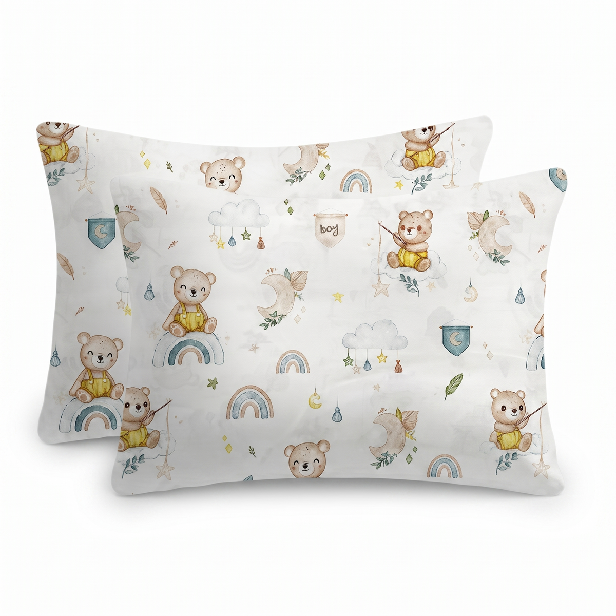 %100 Pamuklu Bebek Yastık Kılıfı – 35x45 cm (2 Adet)