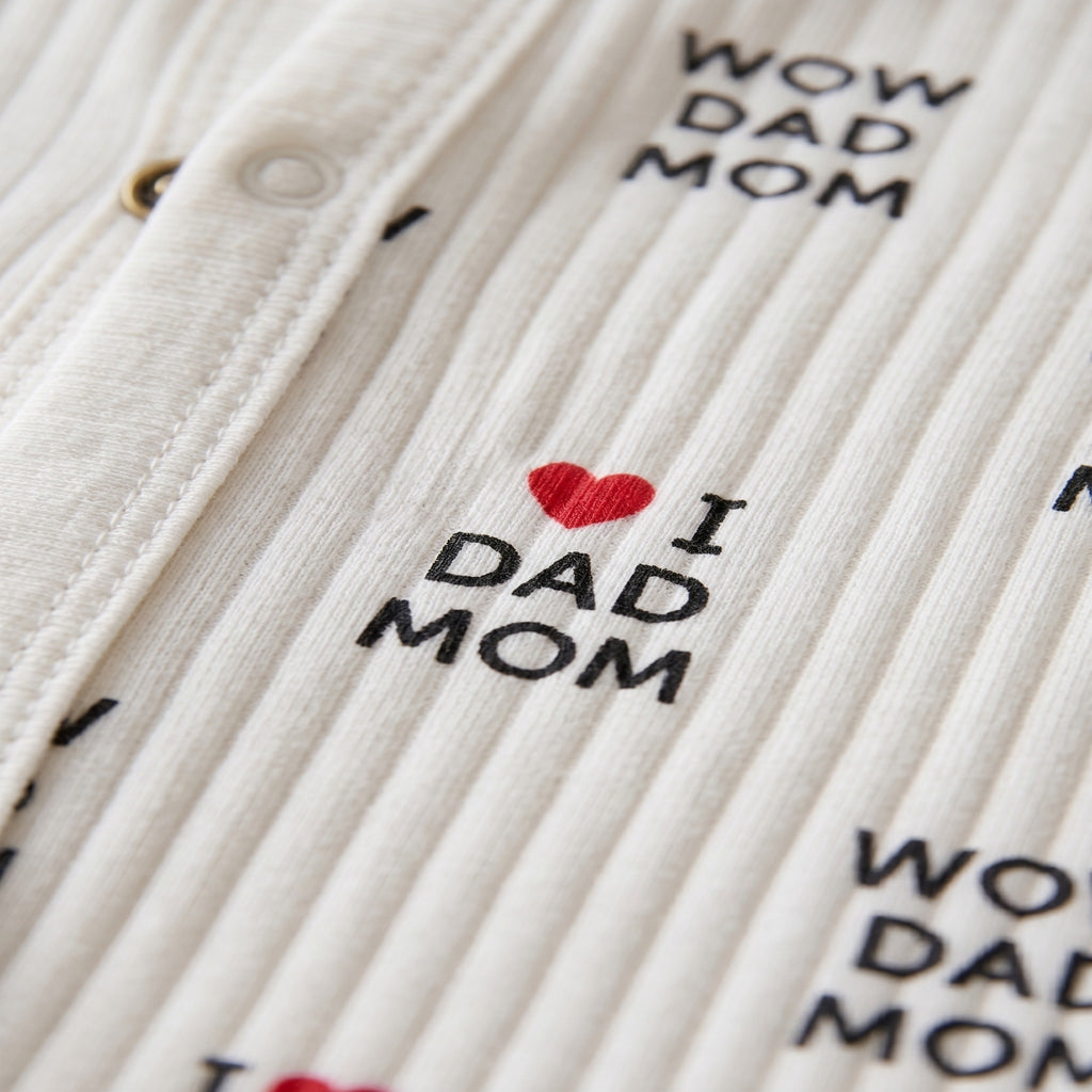 I ❤️ MOM & DAD 5’li Yenidoğan Hastane Çıkışı Seti
