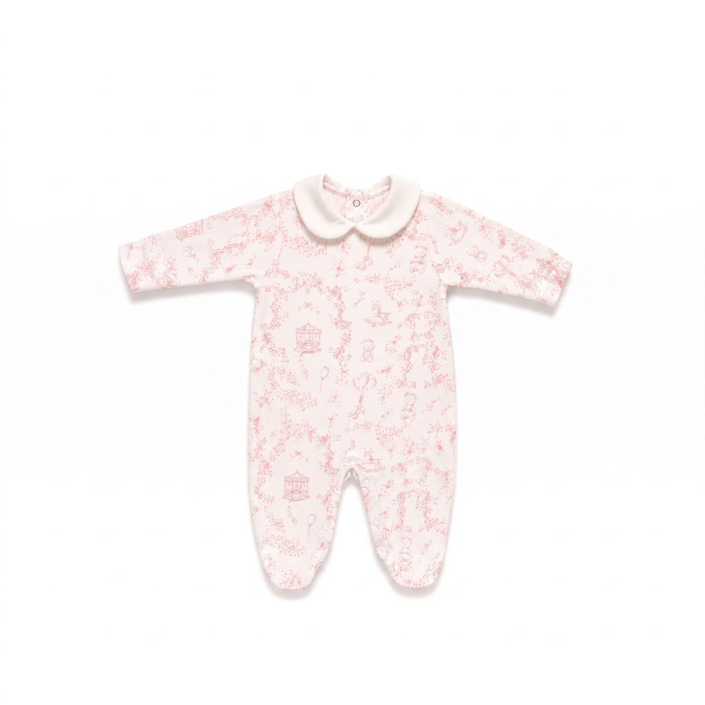4’lü %100 Pamuk Yenidoğan Hastane Çıkışı Seti - Vintage Soft Pembe