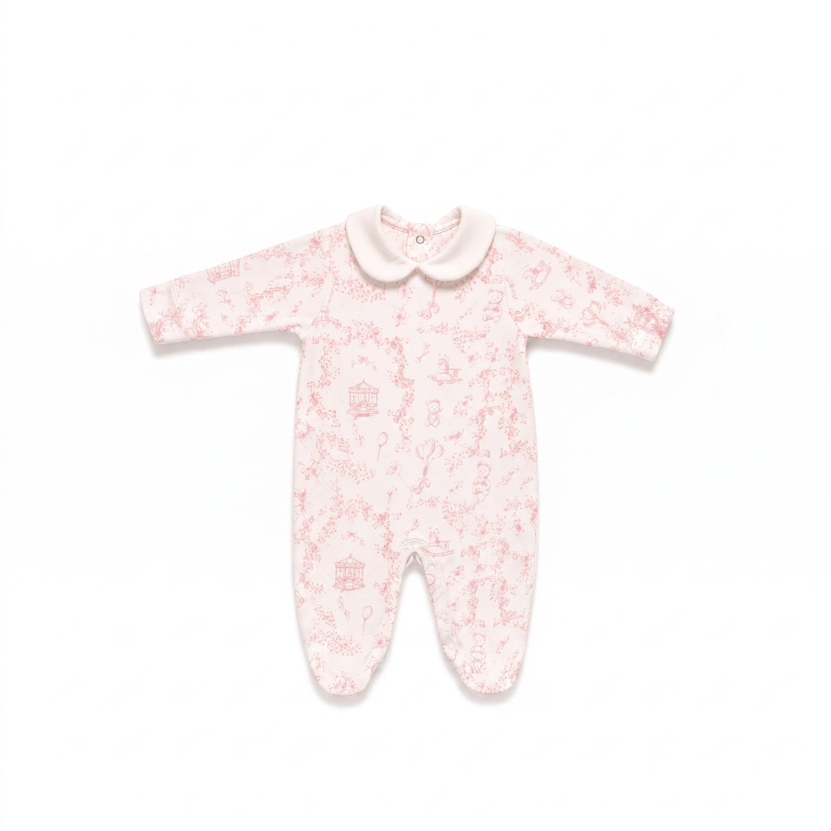4’lü %100 Pamuk Yenidoğan Hastane Çıkışı Seti - Vintage Soft Pembe