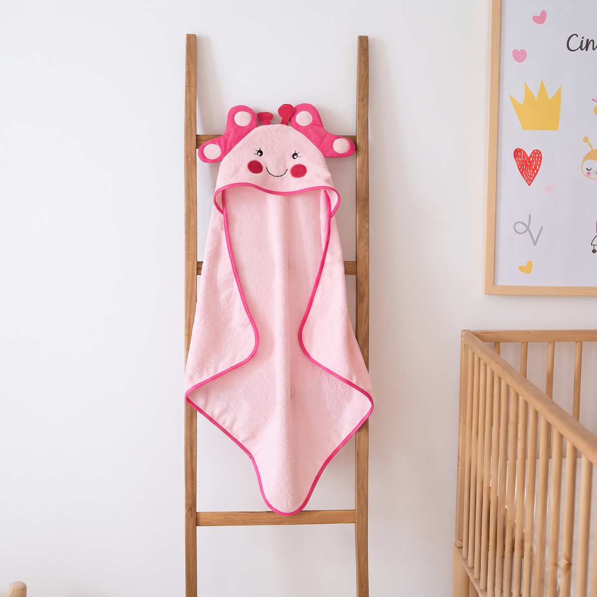 %100 Pamuk 75x75 cm Kelebek Bebek Banyo Havlusu